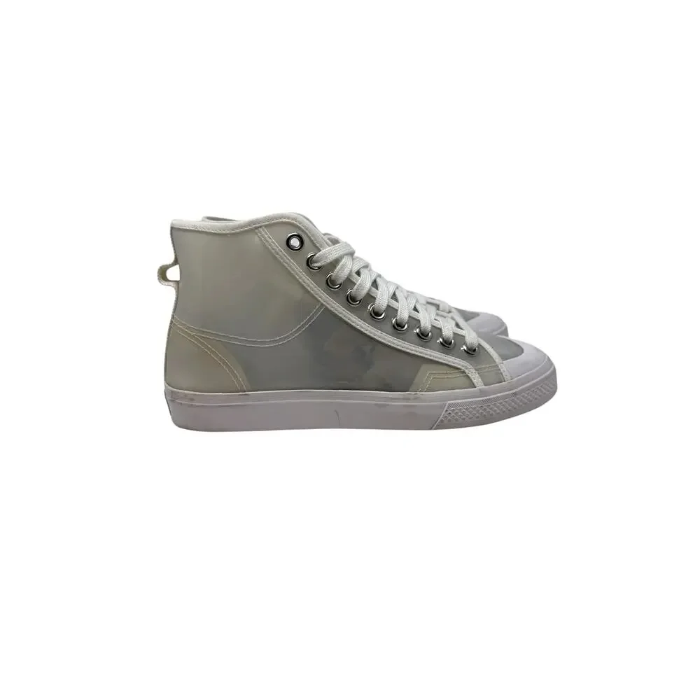 Adidas Nizza Hi Jelly‎ Translucent Sneakers Clear White High Top Womens 9